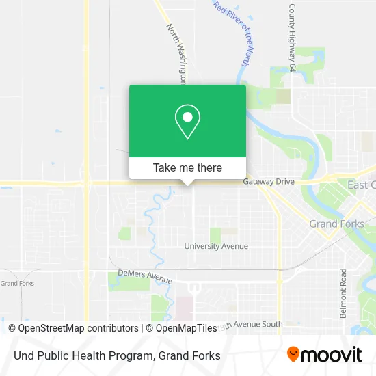 Und Public Health Program map