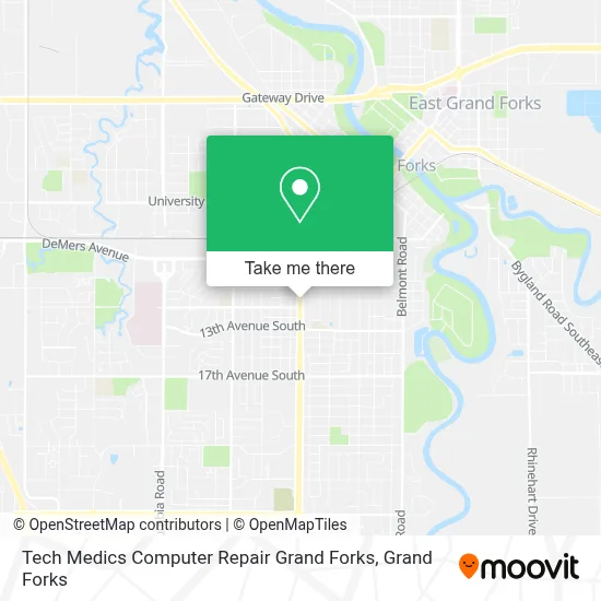 Tech Medics Computer Repair Grand Forks map