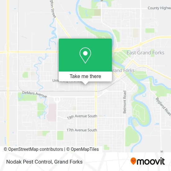 Nodak Pest Control map