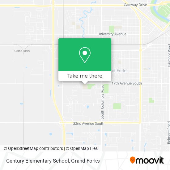 Century Elementary School map