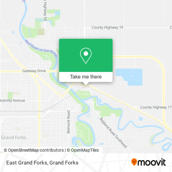 East Grand Forks map