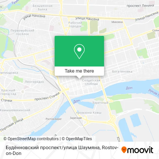 Будённовский проспект / улица Шаумяна map