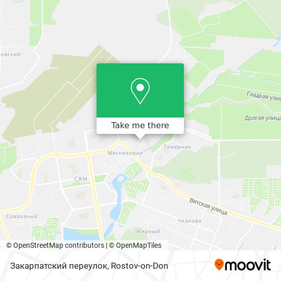 Закарпатский переулок map