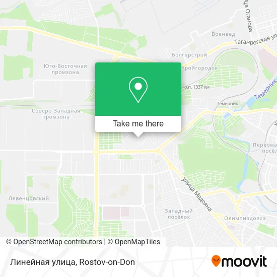 Линейная улица map