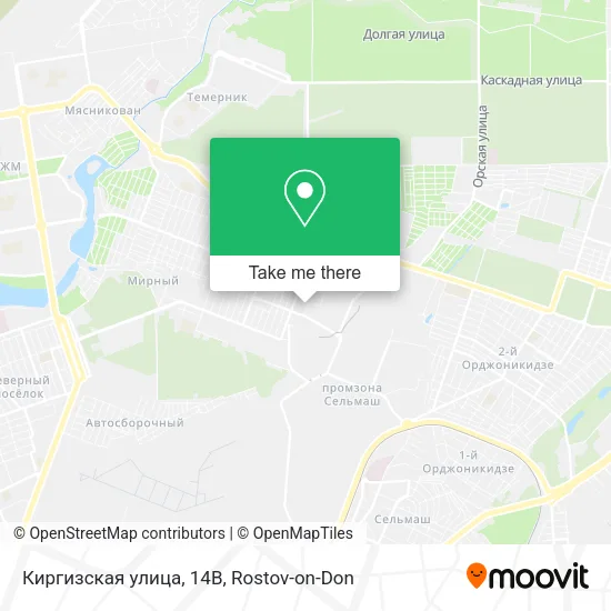 Киргизская улица, 14В map