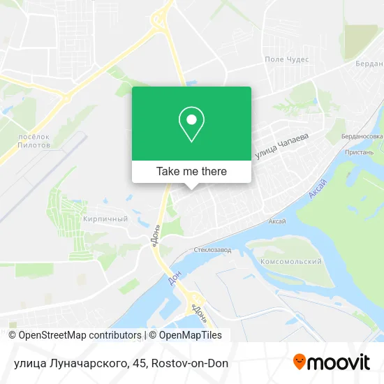 улица Луначарского, 45 map