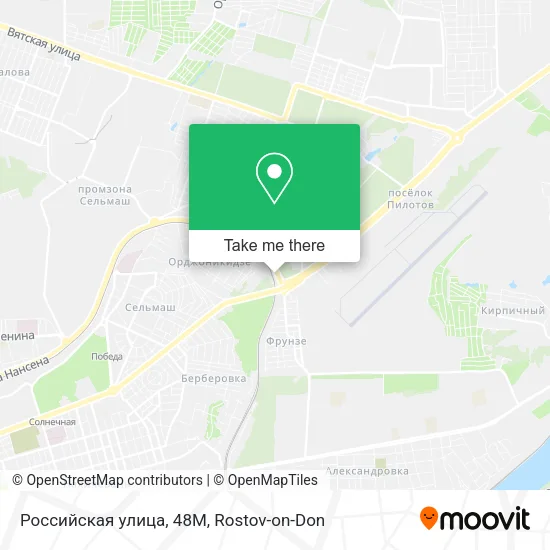Российская улица, 48М map