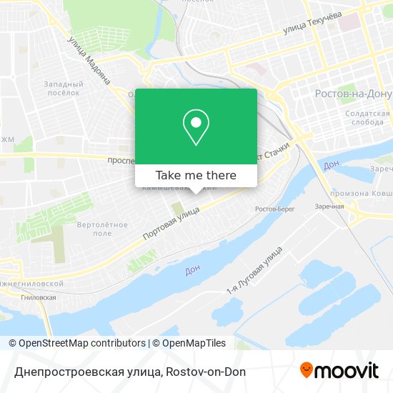 Днепростроевская улица map