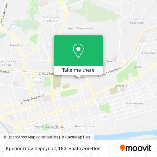 Крепостной переулок, 183 map