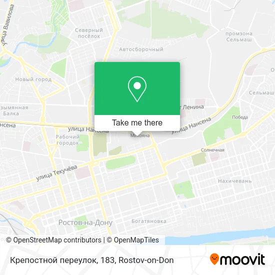 Крепостной переулок, 183 map
