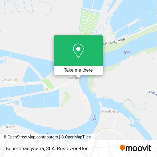 Береговая улица, 30А map