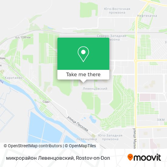 микрорайон Левенцовский map