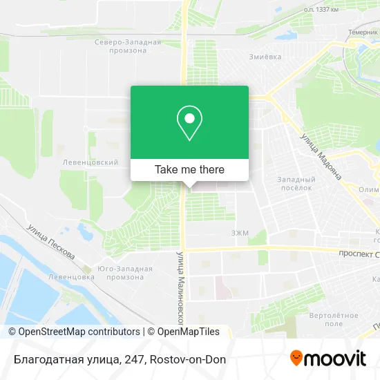 Благодатная улица, 247 map