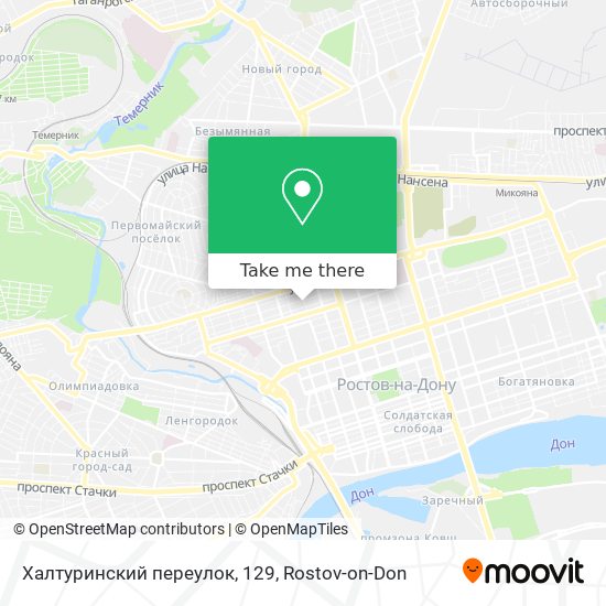 Халтуринский переулок, 129 map