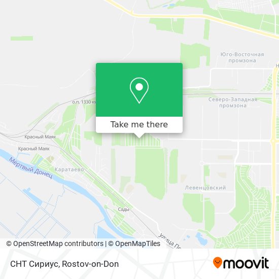 СНТ Сириус map
