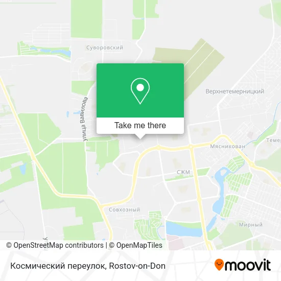 Космический переулок map