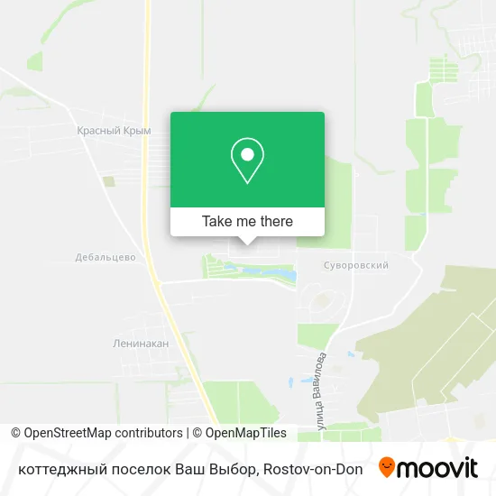 коттеджный поселок Ваш Выбор map