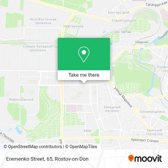 Eremenko Street, 65 map