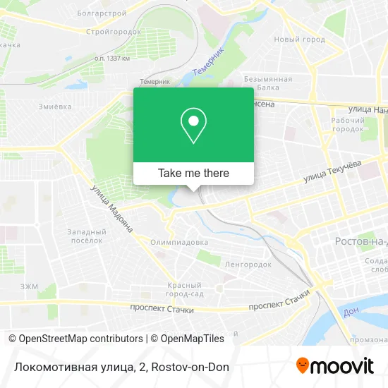 Локомотивная улица, 2 map