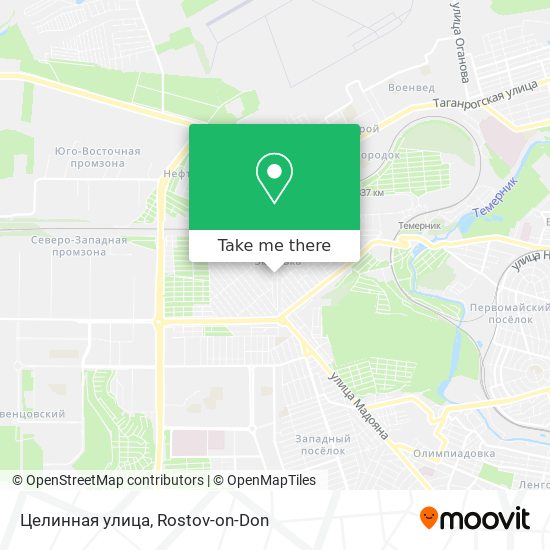 Целинная улица map