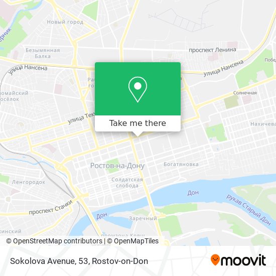 Sokolova Avenue, 53 map