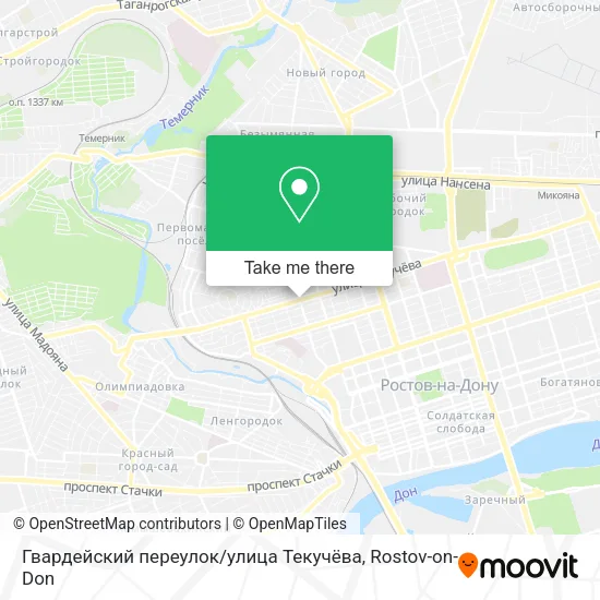 Гвардейский переулок / улица Текучёва map