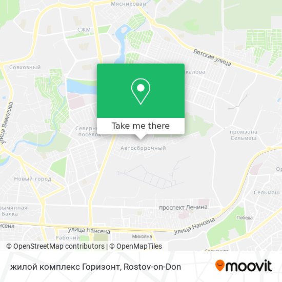 жилой комплекс Горизонт map