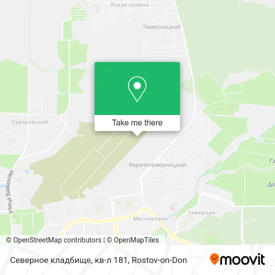 Северное кладбище, кв-л 181 map