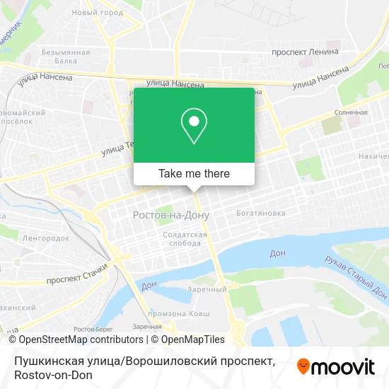 Пушкинская улица / Ворошиловский проспект map