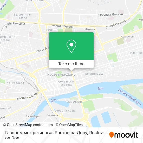 Газпром межрегионгаз Ростов-на-Дону map