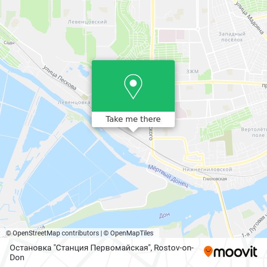 Остановка "Станция Первомайская" map