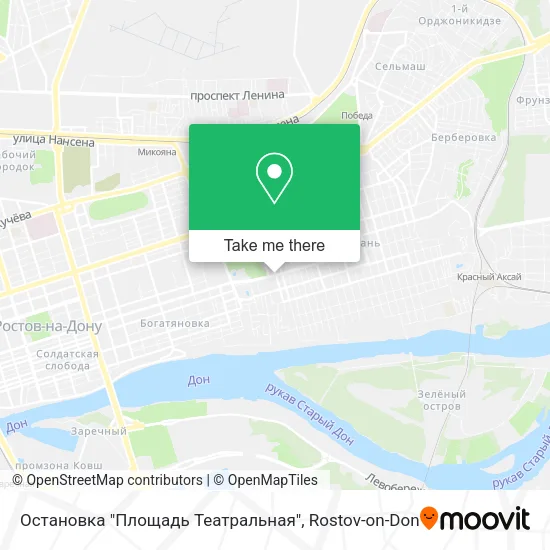 Остановка "Площадь Театральная" map