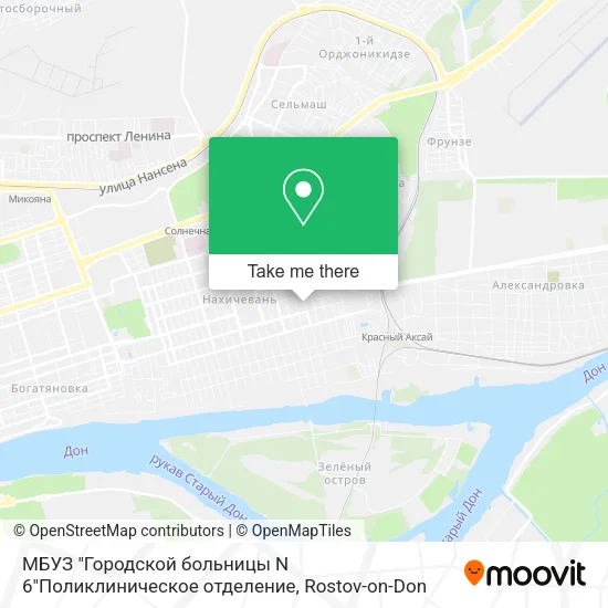 МБУЗ "Городской больницы N 6"Поликлиническое отделение map