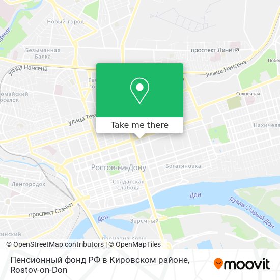 Пенсионный фонд РФ в Кировском районе map