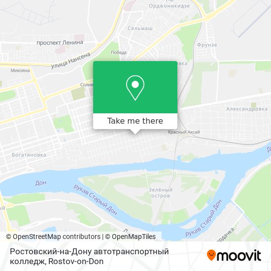 Ростовский-на-Дону автотранспортный колледж map