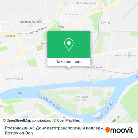 Ростовский-на-Дону автотранспортный колледж map