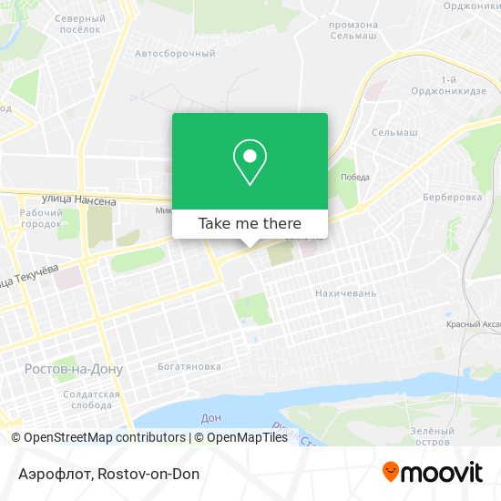 Аэрофлот map