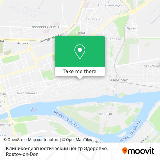 Клинико-диагностический центр Здоровье map