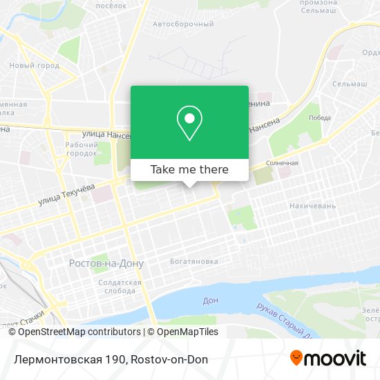 Лермонтовская 190 map