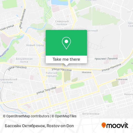 Бассейн Октябренок map