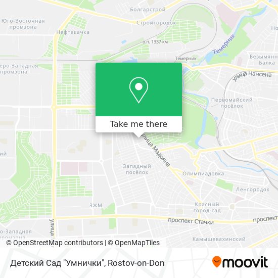 Детский Сад "Умнички" map