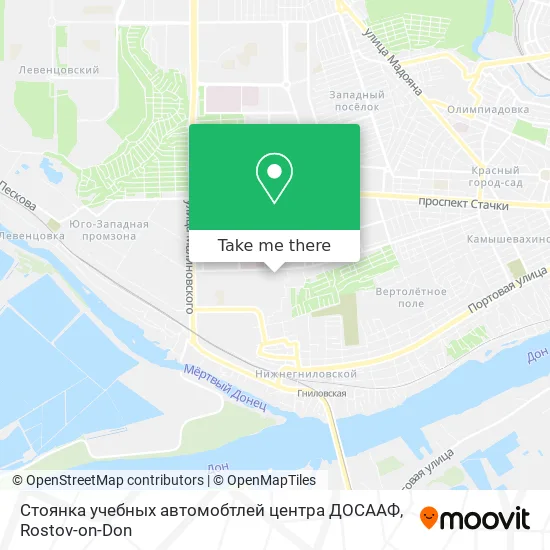Стоянка учебных автомобтлей центра ДОСААФ map