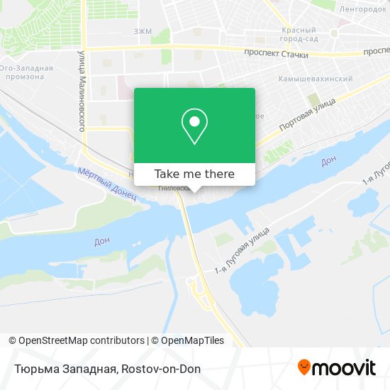 Тюрьма Западная map