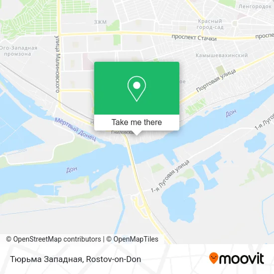 Тюрьма Западная map