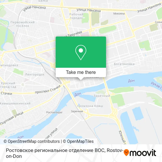 Ростовское региональное отделение ВОС map