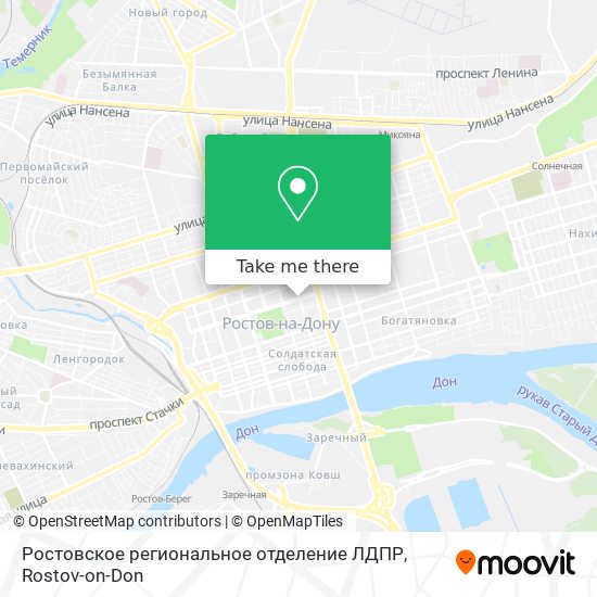 Ростовское региональное отделение ЛДПР map
