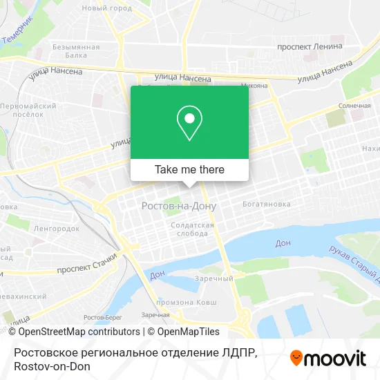 Ростовское региональное отделение ЛДПР map