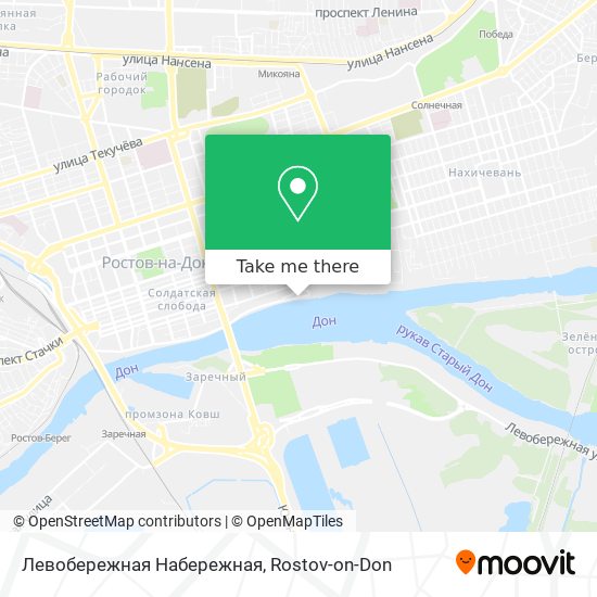 Левобережная Набережная map