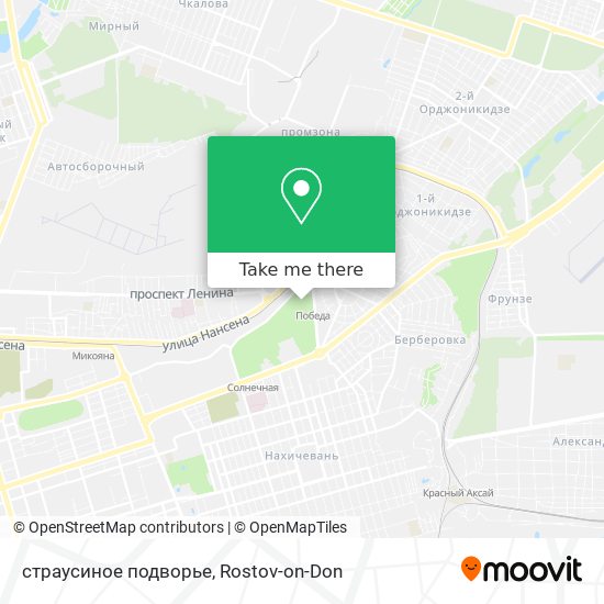 страусиное подворье map