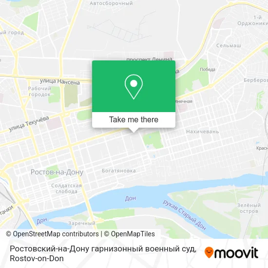 Ростовский-на-Дону гарнизонный военный суд map
